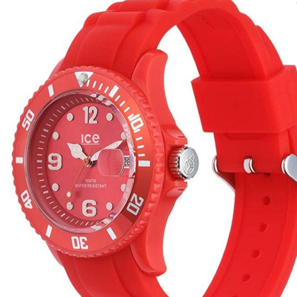 ICE Red Watch with silicone band